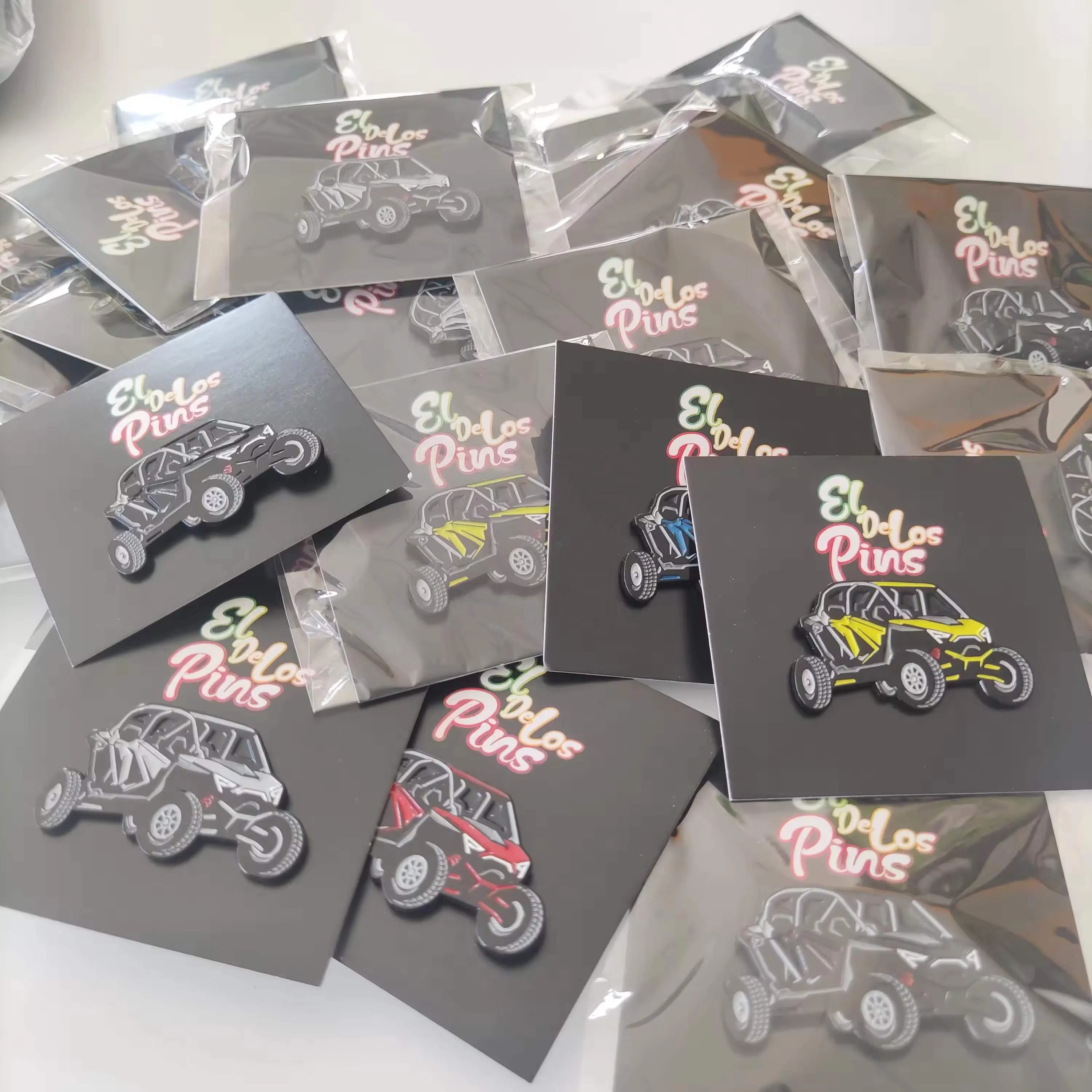 Personalized metal crafts custom logo car pin badge soft enamel lapel pins JO-TC-19 Custom Soft Enamel Butter Pin Badge