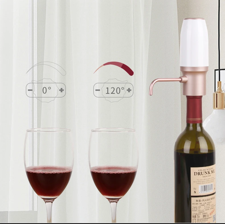 Electric Rechargeable Wine Dispenser Gifts For Lovers USB Decant Wine Pump Electric Wine Aerator Pourer