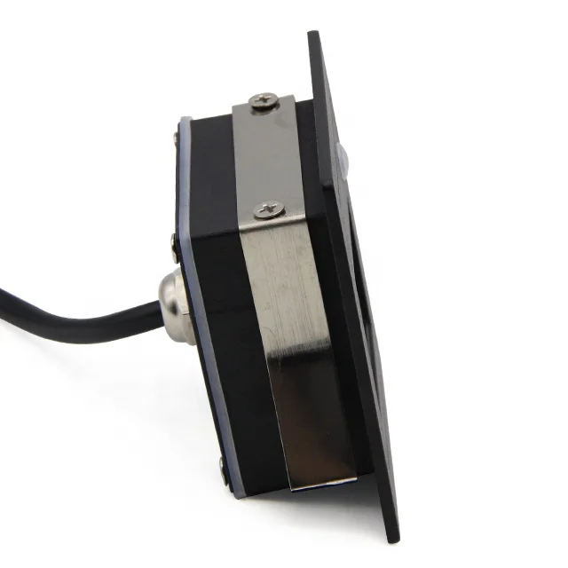  Квадратное утопленное алюминиевое настенное освещение IP65 наружный водонепроницаемый Светодиодный светильник с датчиком движения для