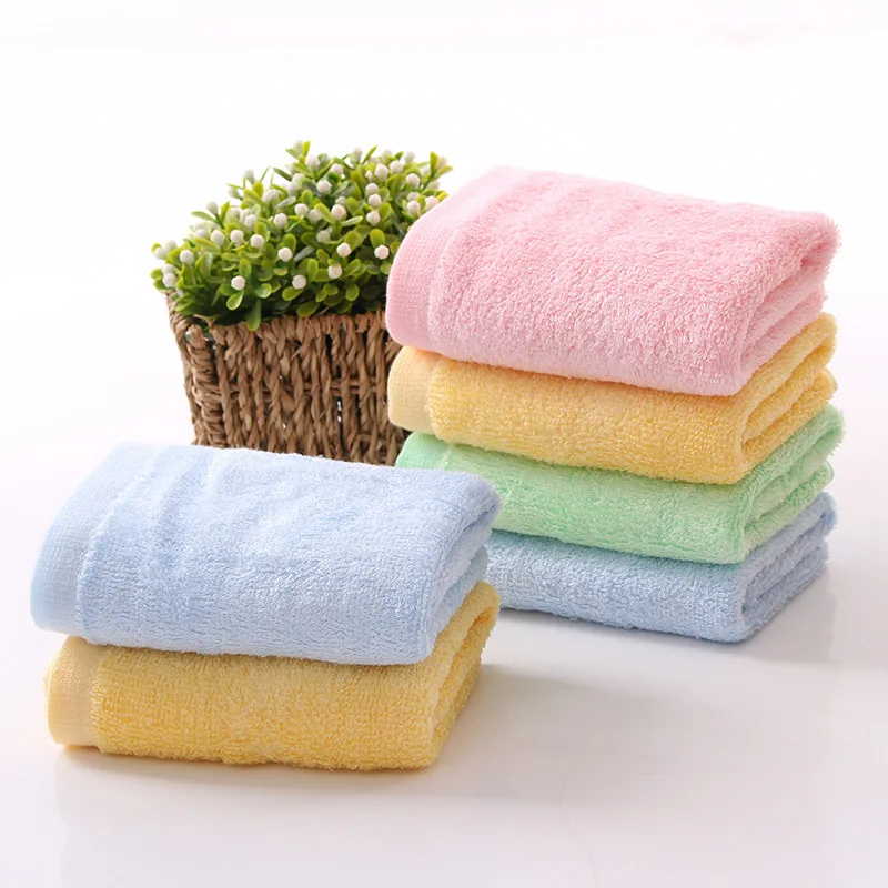 
reusable 100% bamboo fiber organic cotton cute baby kids bath towel set and bamboo golf hand face towels muslin towelling fabric 