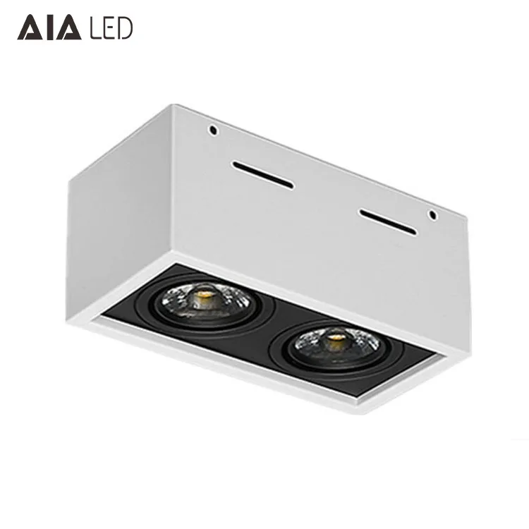 Interior IP20 square AR111 downlight housing white AR111 spot light led downlight for apartment projects