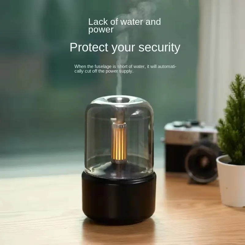 Portable Mini Aroma candle lamp aromatherapy machine usb household desktop atmosphere lamp small aromatherapy humidifier