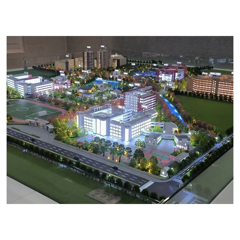 Architectural Miniature Building Model Colorful Design Real Estate Architectural Model