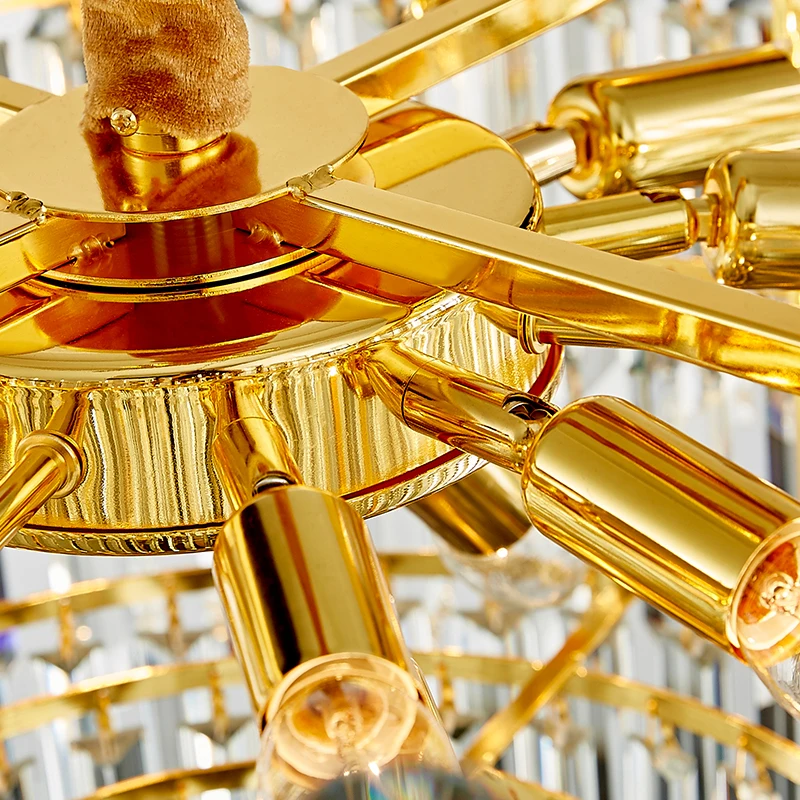 2022 New Postmodern Lamps Luxury High-End Crystal Chandelier Luxury Simple Atmosphere Living Room Dining Bedroom Pendant Light