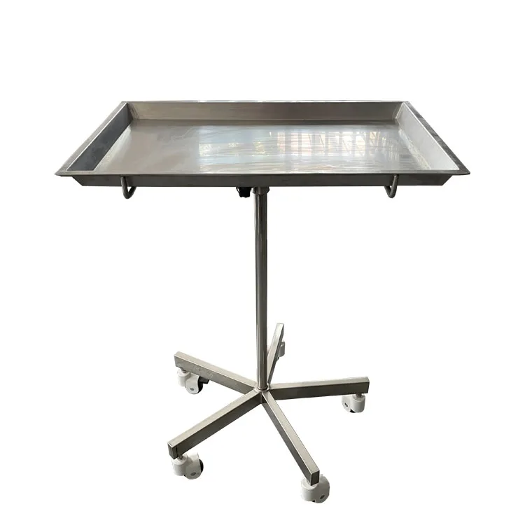 Qxc-007dfive Foot Lifting Platform Hospital Trolley Hospital Furniture Stainless Steel in Hospital Operating Room Hotel Metal