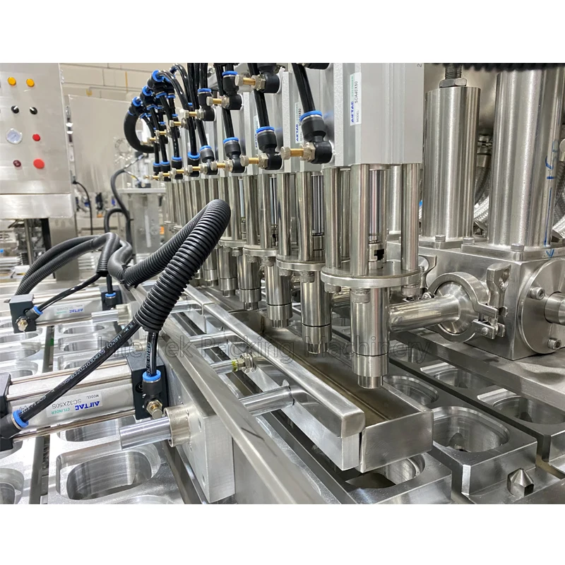 Dairy Production Packaging Machine Flavored Drinkable Yogurt Cup Filling Sealing Milk Juice Sauce Plastic Cup Packing Equipment