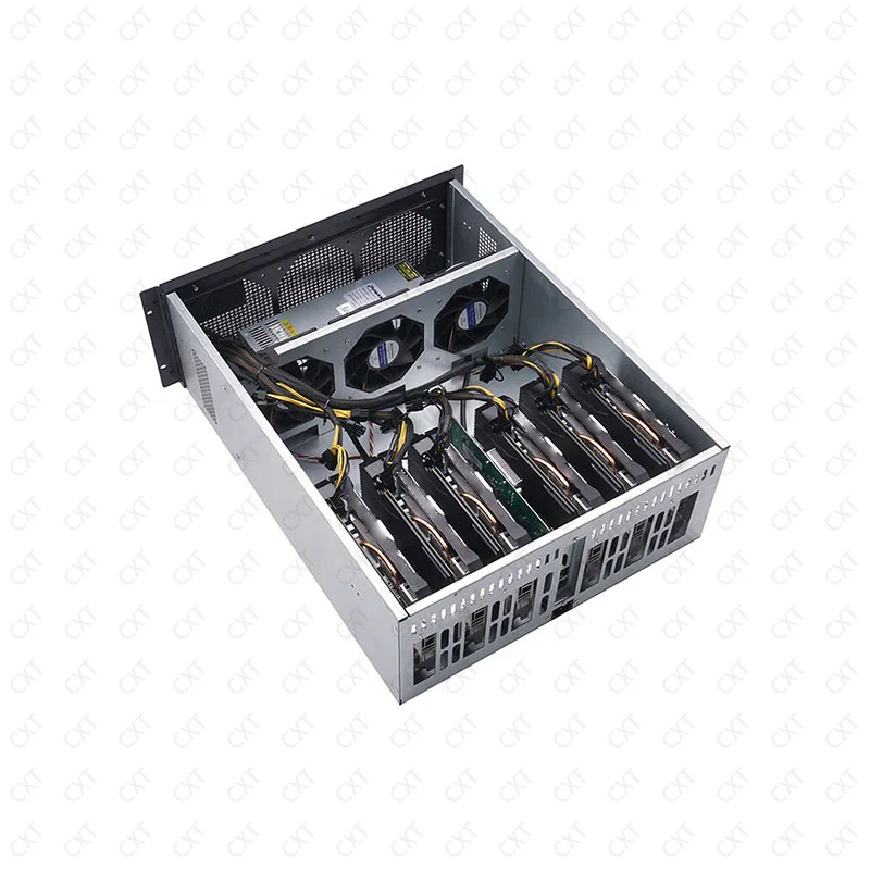 High quality 4U rackmount chassis 6 GPU rack machine OEM GPU pc server case