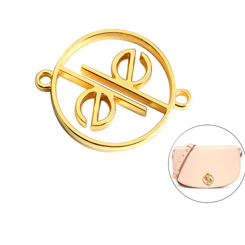 Etiquetas De Metal Para Bolsas Custom Metal Nameplate Brass Metal Tag for Bag Accessories