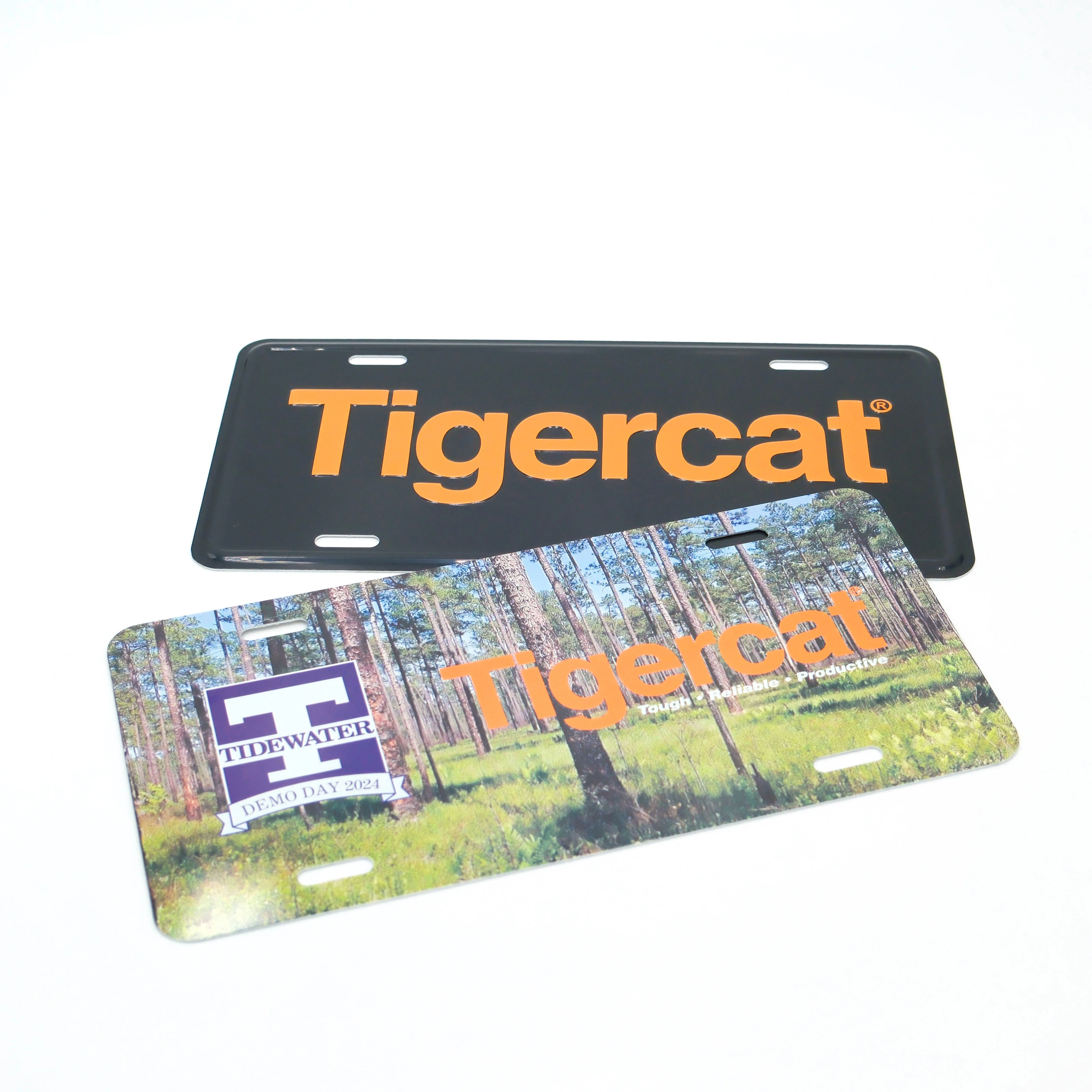 Wholesale Custom Aluminum License Plates with Embossed license plate making machine blackout license plate with remote