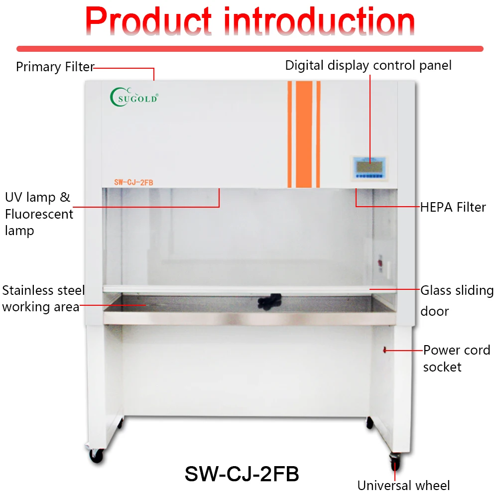 Laboratory  horizontal vertical laminar air flow cabinet clean bench