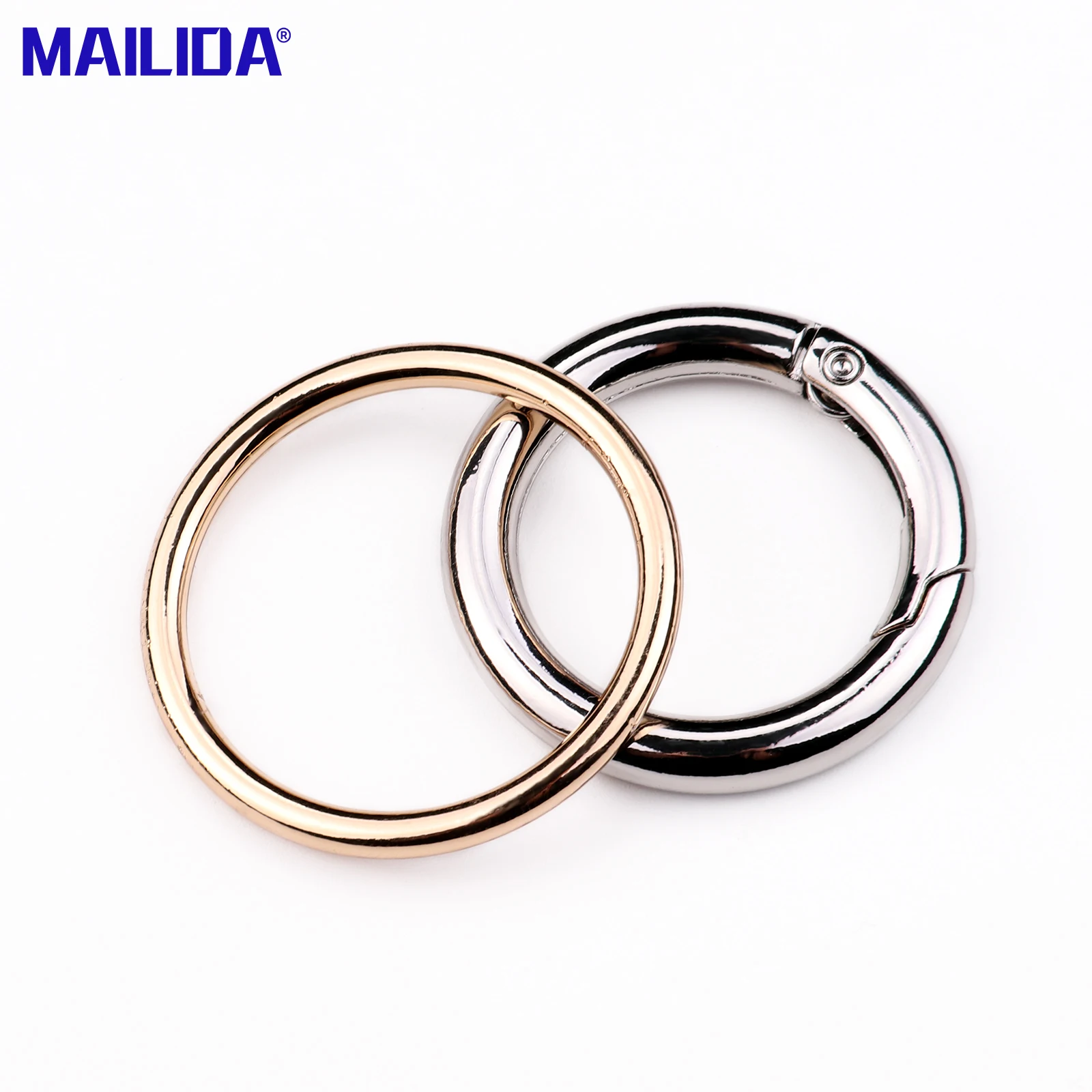 
Mailida Round Custom Metal Name Plate Belt Buckles For Handbags 