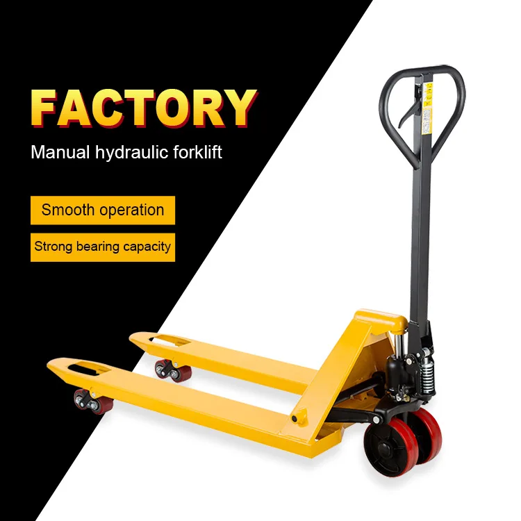 High quality manual hydraulic pallet truck jack warehouse handling manual forklift 2 tons 3 tons 5 tons