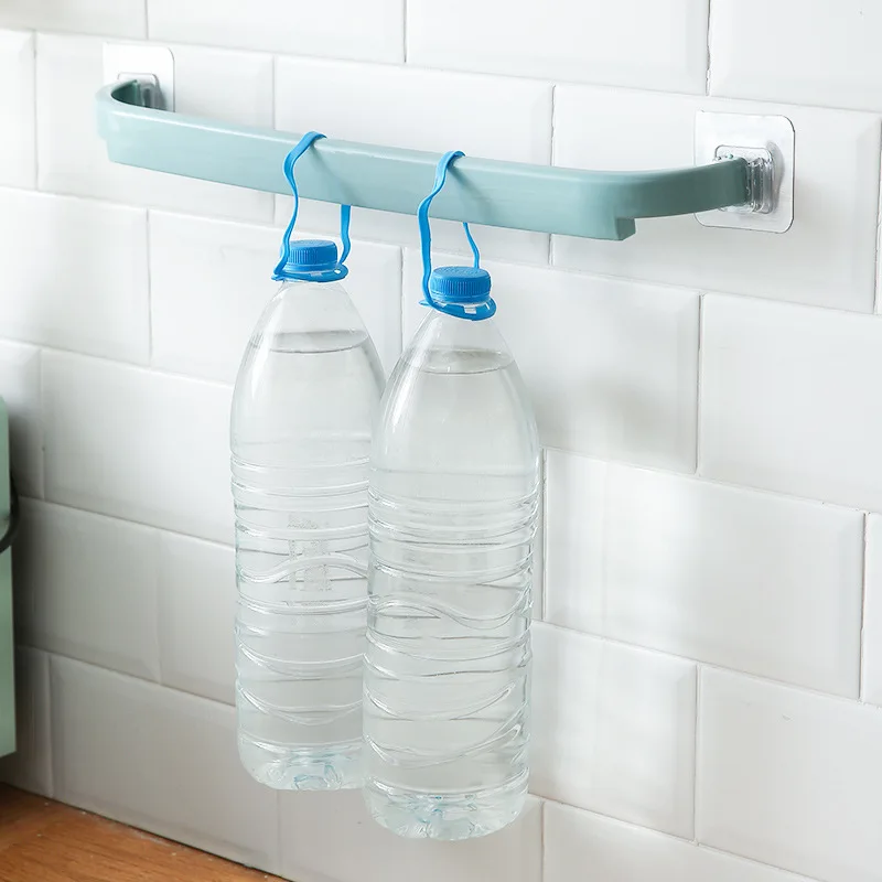 Multifunction Bathroom Towel Rail Hanger Self Adhesive Hanging Hooks Holder Wall Storage for Towel Rack Home Accessories