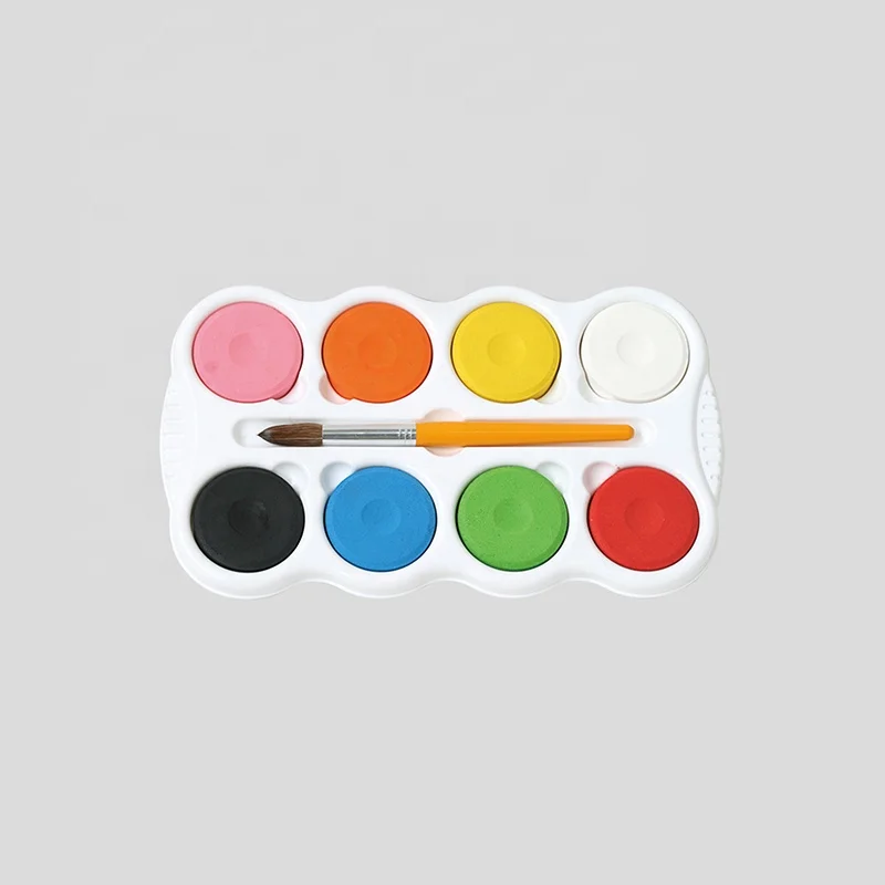 AUREUO Custom Size Solid Non-toxic White Gold Water Color Paint Set Watercolor For Kids