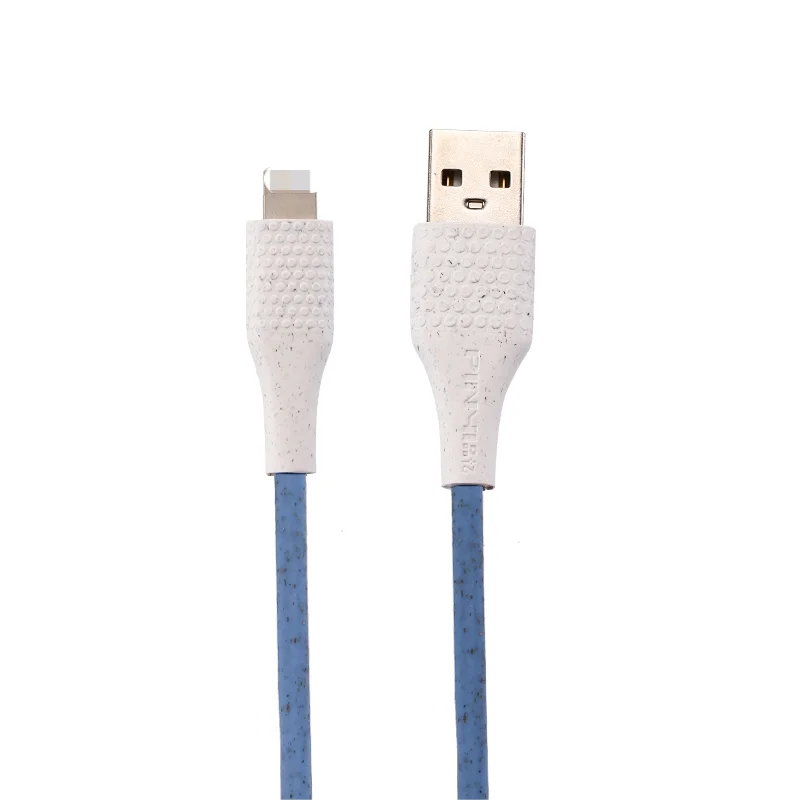 factory outlet Wheat straw usb a to c  data cable super fast charging usb data cables type-c usb cable for phone