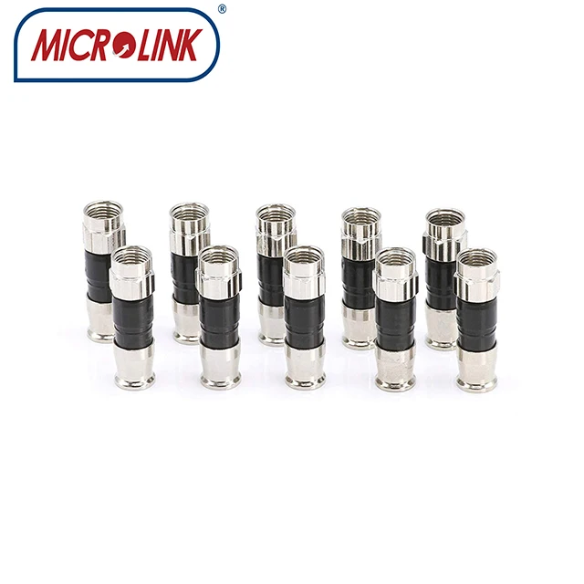 rg6/rg59 quick male compression f connector