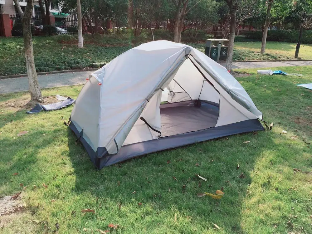 High-end Ultralight Double Layer 2 Person Waterproof Backpacking Tent, CZX-204 breathable fabric MSR Tent come with footprint