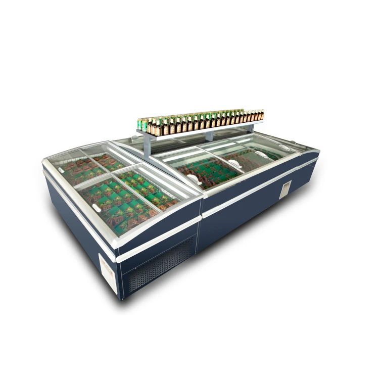 High Quality combined ice cream freezer free combination frostless combined island freezer