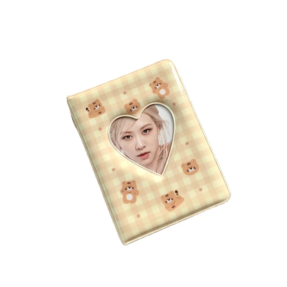 PVC PU Leather Poster Custom 3 Inch Korea Mini Pocket Sleeve K-pop Kpop Lomo Photo Card Photocard Album Binder Collect Book