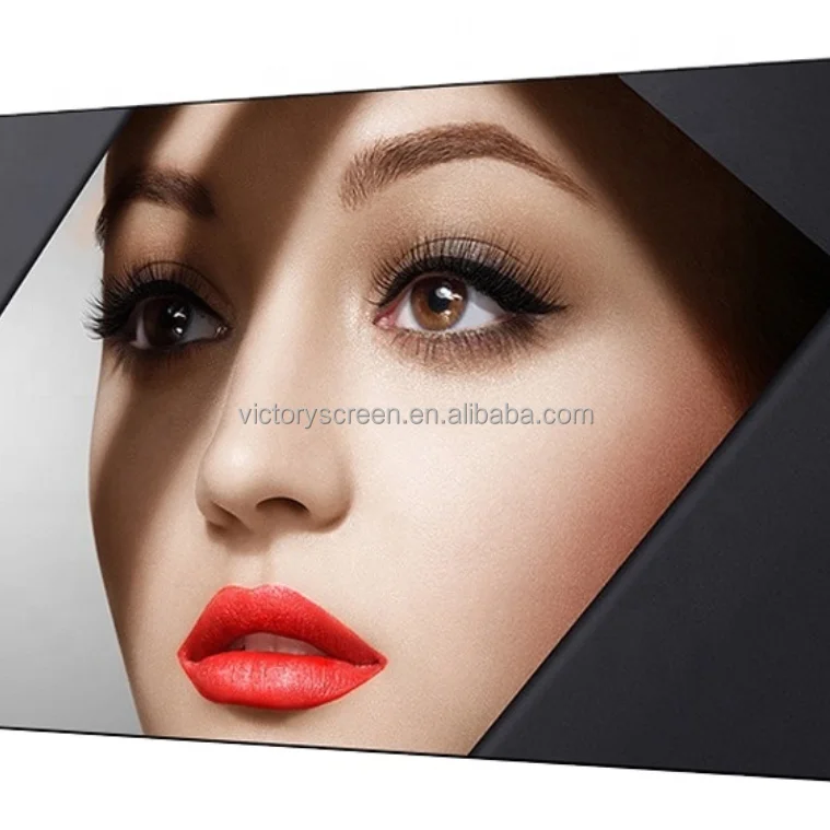 Экран для проектора VICTORY, оптовая продажа, низкая цена, неподвижный настенный экран для проектора 100 дюйма, домашний короткий экран для проектора 4K ust alr