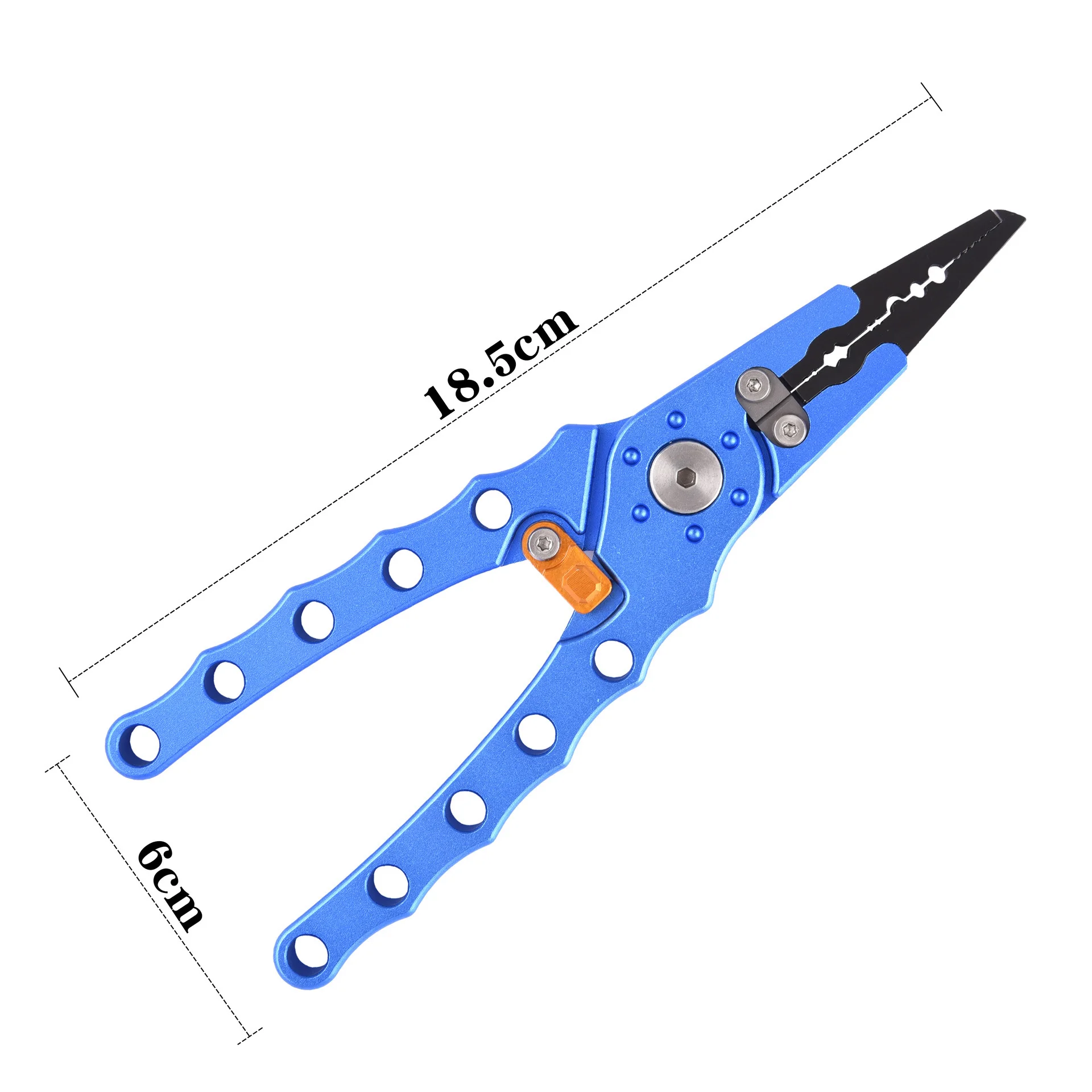 Jetshark 185mm*60mm 126g Strengthen Stainless Steel Multifunctional Fish Grip Fishing Line Cutting Scissors Fishing Pliers