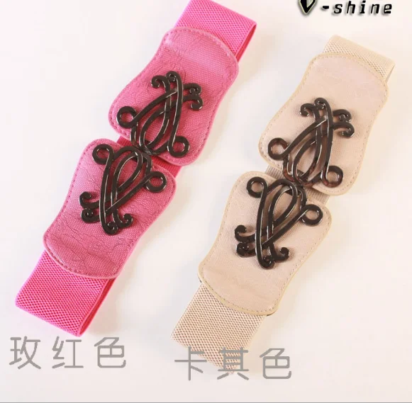 
2022 hot sales ylm Fashion Girls strap accessories Bohemian style bead belt Korean women Wide waist decoration waist belt 