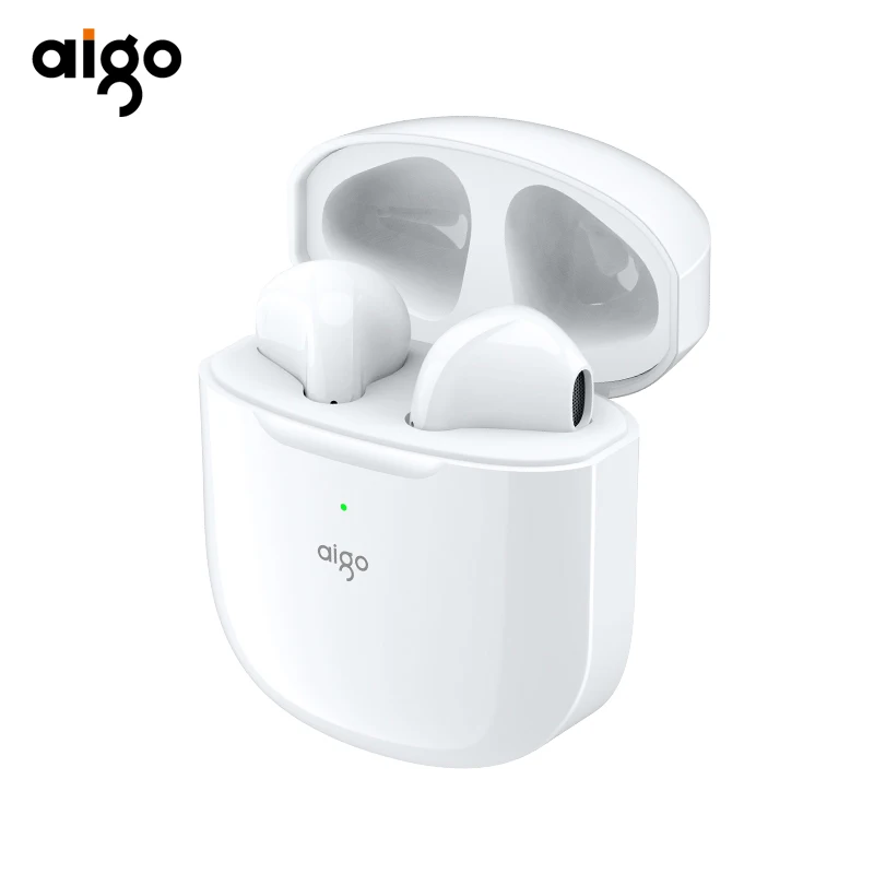 AIGO T50 аудиофоны синий зуб наушники-вкладыши TWS с 5,0 беспроводные наушники мини наушники с сенсорным управлением LED дисплей 2000 мА/ч, в ухо