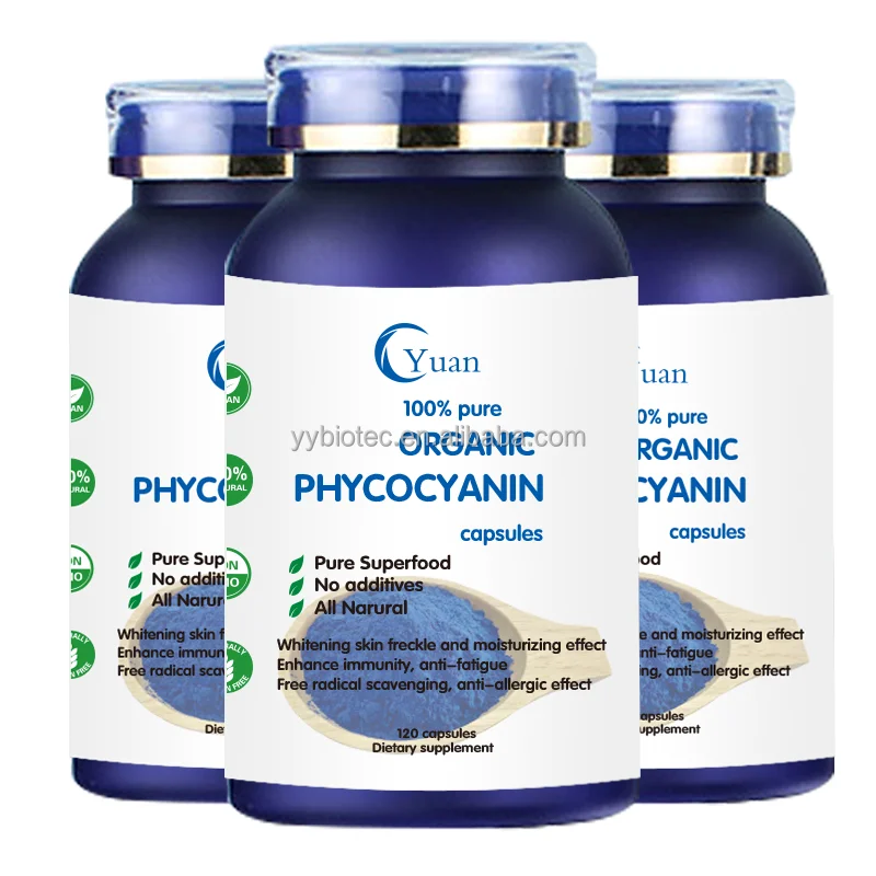 OEM/ODM E6 E18 E25 E40 healthcare supplements health and beauty Pure phycocyanin capsule