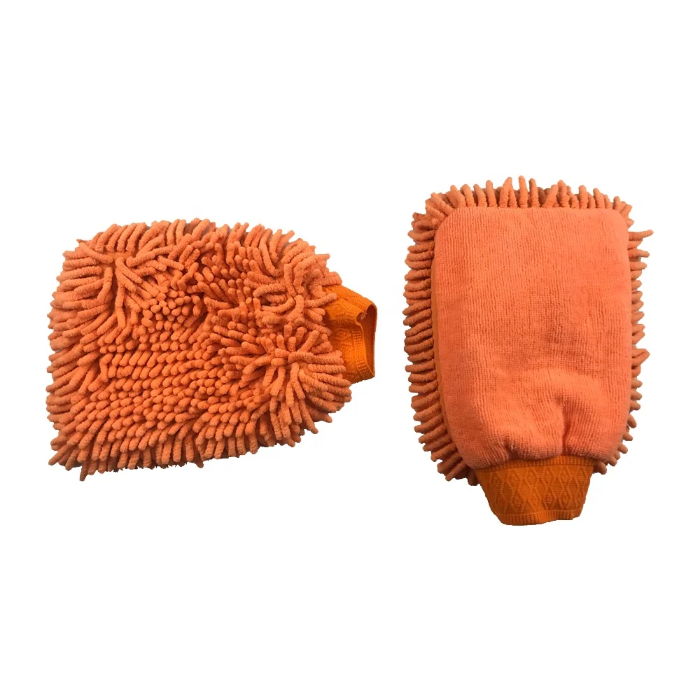 Reusable car washing mitt care detailing mitts car house waxing glove washing microfiber cleaning mitt