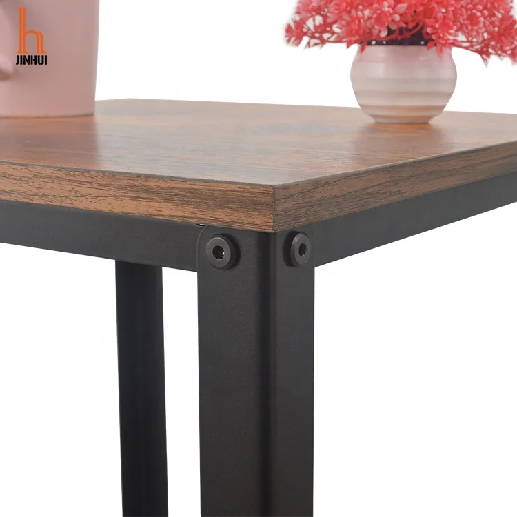 Wholesale Factory Price Contemporary Bedside Wood And Iron End Table Very Small Side Table