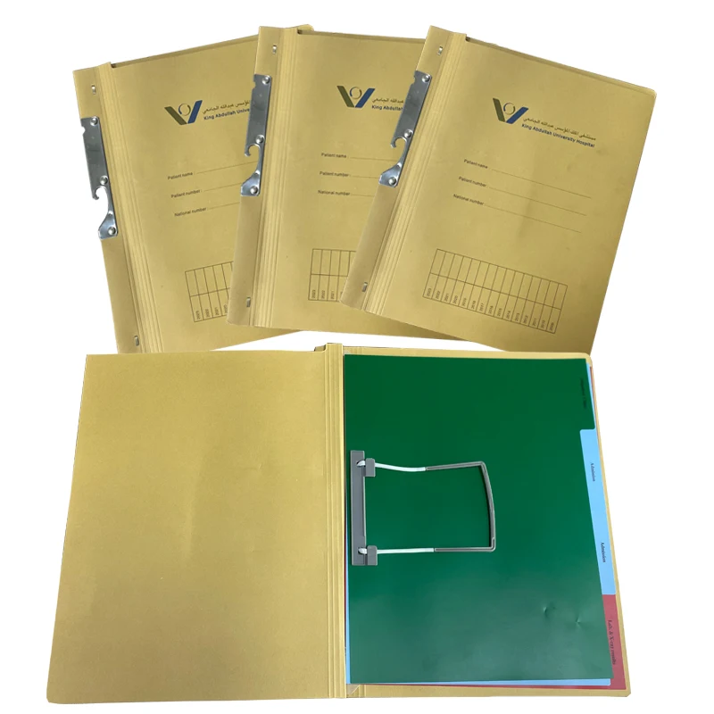 
hospital case note folders wholesales pvc report file patient file folders inside two side filling patient medical records 