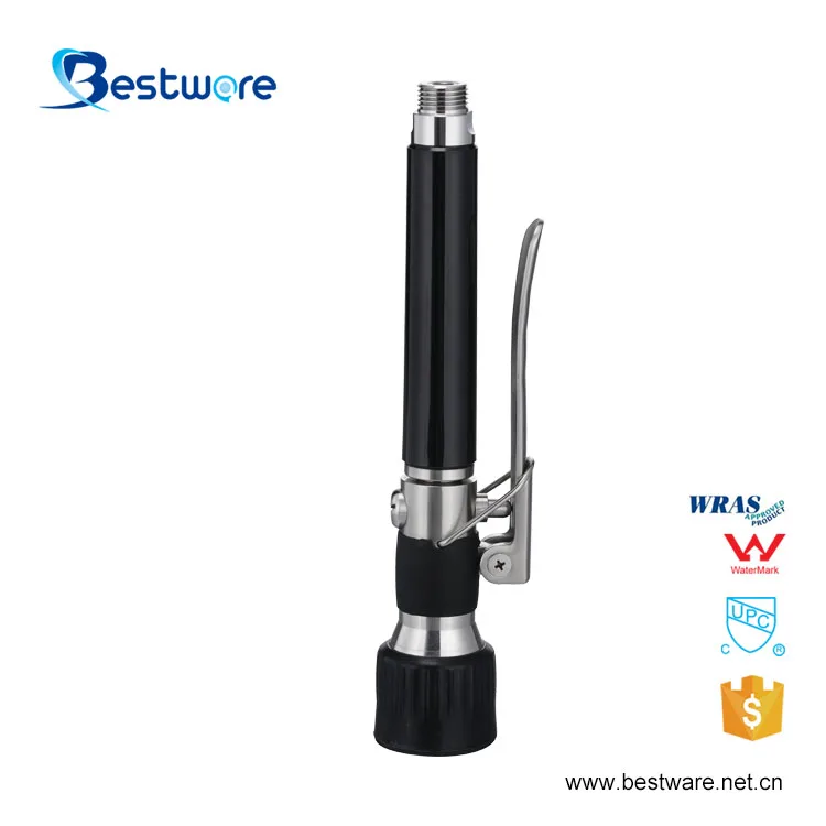 Automatic Lavavajillas Kitchen Faucet with Pre Rinse Unit Valve Wall Mounted with Chrome Plating Spray Gun LED In-Tub Design