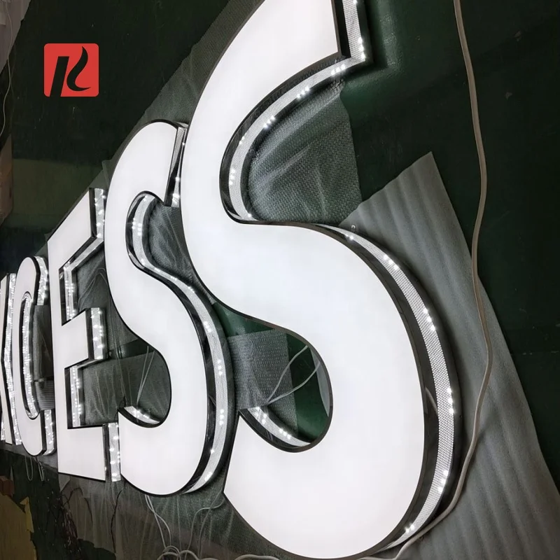 Kexian Custom Bright Acrylic Led Channel Letters 3D Frontlit Led Letter Sign LED Illuminated Signs for Shop Store Front