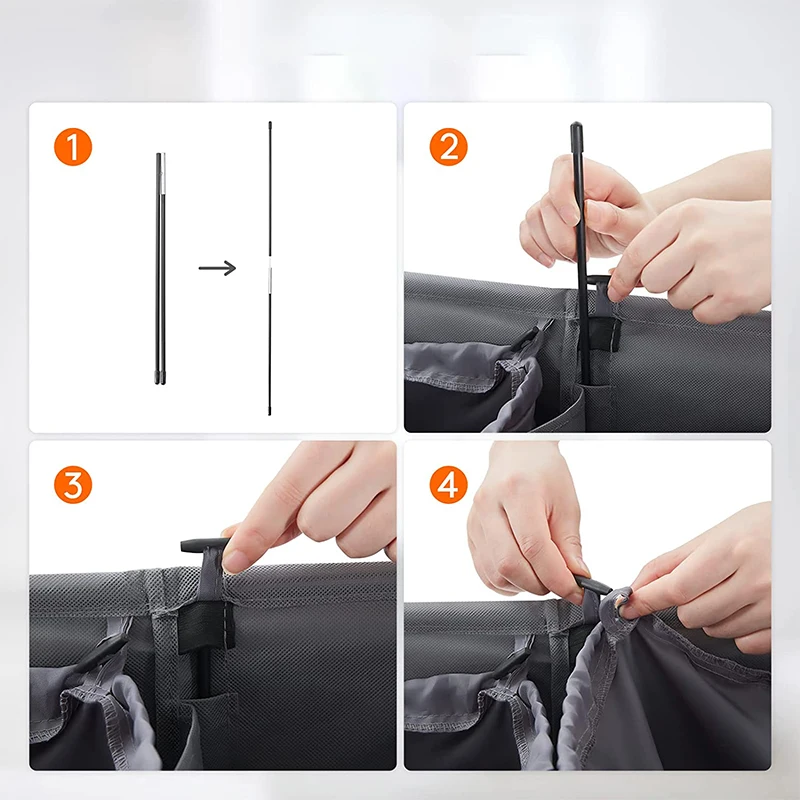 Hot Selling Double Laundry Hamper with Lid and Removable Laundry Bags