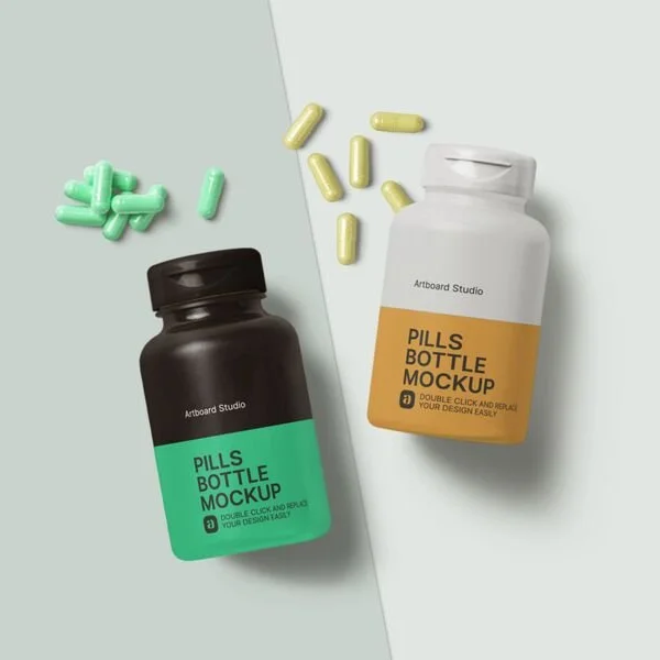 Plastic Pill Bottles 10ml-300ml HDPE/PET Pharmaceutical Capsule Pill Bottle Medicine Vitamin Supplement Bottle Container