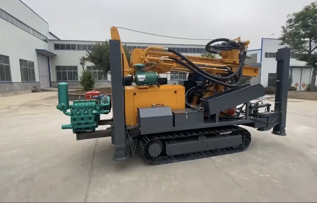 200 Meters 300 Meter Down Hole Compressor Borehole Blast Water Well Drilling Rigs Machinery