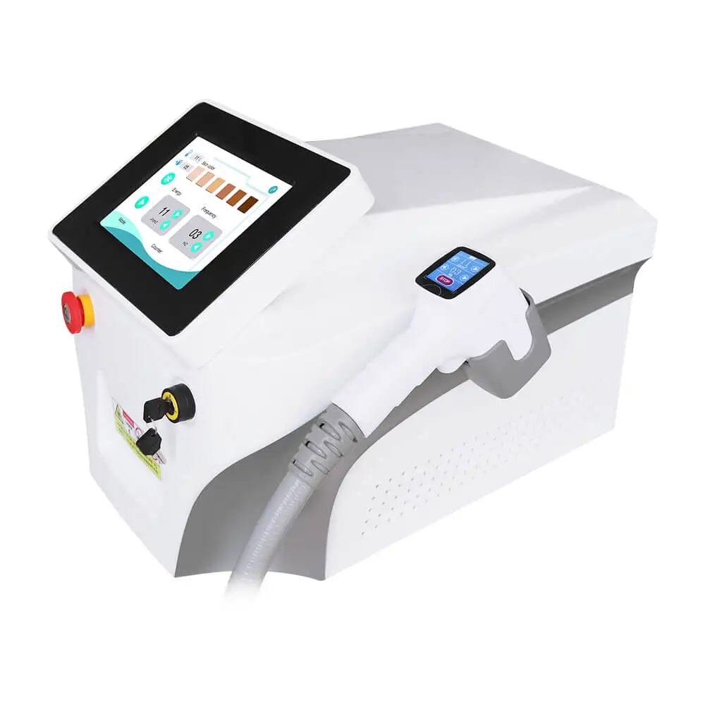 Portable 3 Wave Diode Laser Hair Removal Machine with 755 808 1064 Wave Length Diode Laser 3 Waves Big Spot