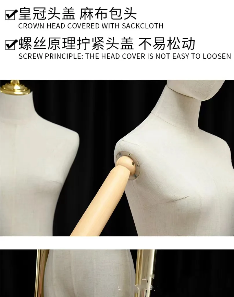 Магазин одежды, трендовая брендовая модель тела, реквизит, Женская деревянная подставка для тела, Свадебный манекен, демонстрационная подставка