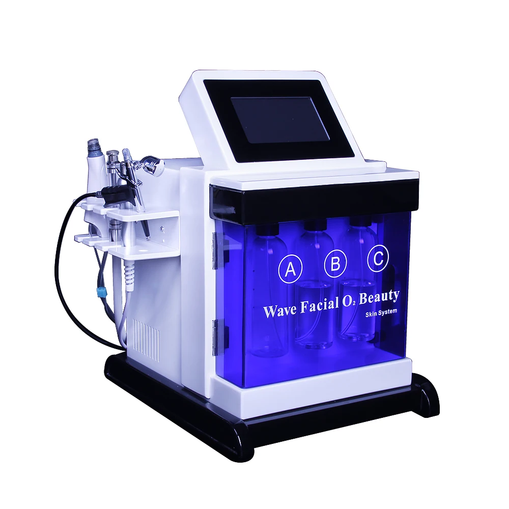 5In1 Oxygen Facial Machine Aqua Peel Jet Whitening Skin Tightening Hydro Dermabrasion Facial Beauty Device