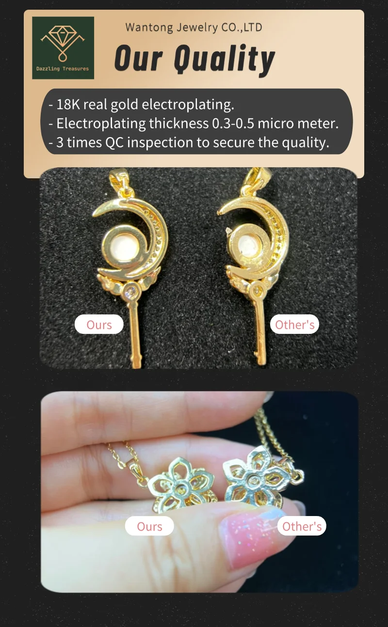 XK020 Fashion Sunflower Jewelry Pendants For Women Starry Sky Necklace 18K Gold Plated Copper Universe Planet Zircon Necklaces