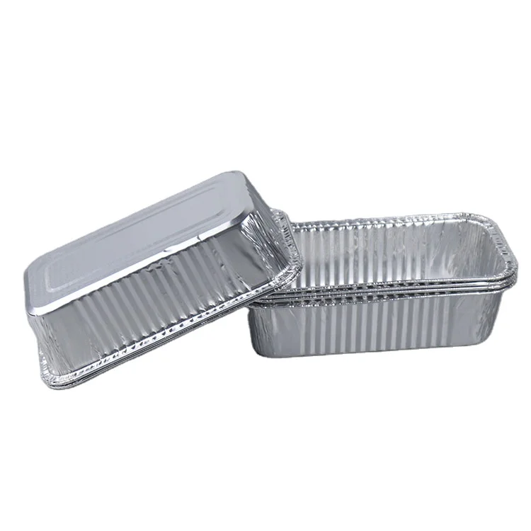 Упаковка для фастфуда, круглый контейнер из алюминиевой фольги с крышкой, круглый контейнер из алюминиевой фольги, контейнер для еды на вынос