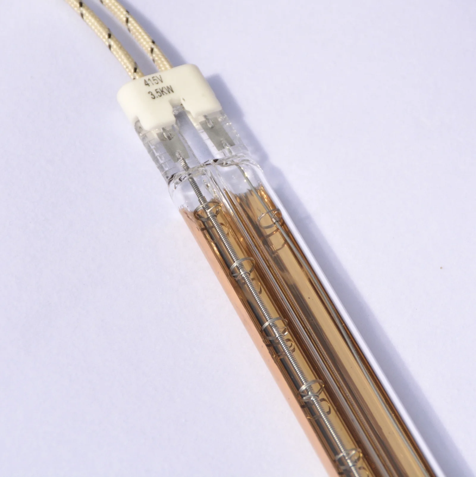 Fast Response Medium Wave 480V 6000W 1120mm Quartz Infrared Heater Tube Lamp Replacement Roland Printing Parts