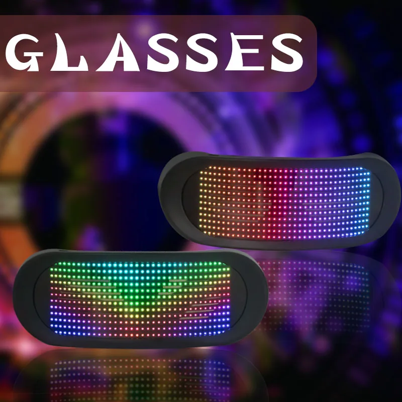  RGB полноцветные СВЕТОДИОДНЫЕ светящиеся очки приложение для программирования СВЕТОДИОДНЫХ экранов