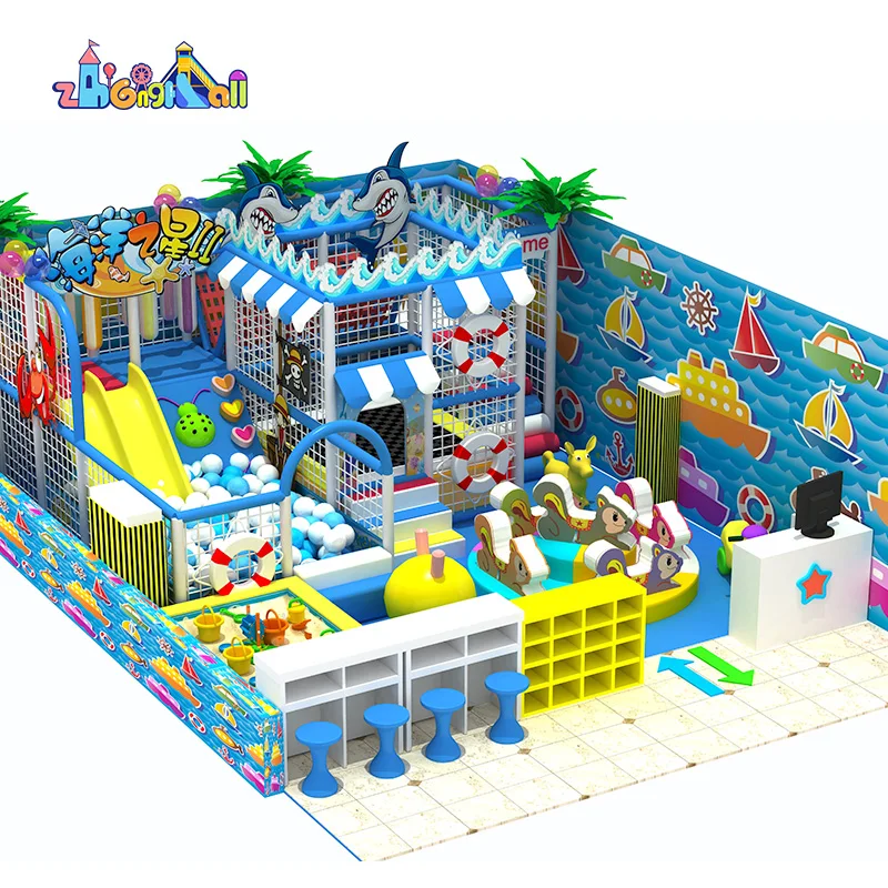 Kids Games Indoor Playground Equipment Children Commercial Funny Soft Play Structures Kids Slides Indoor Plastic Playground