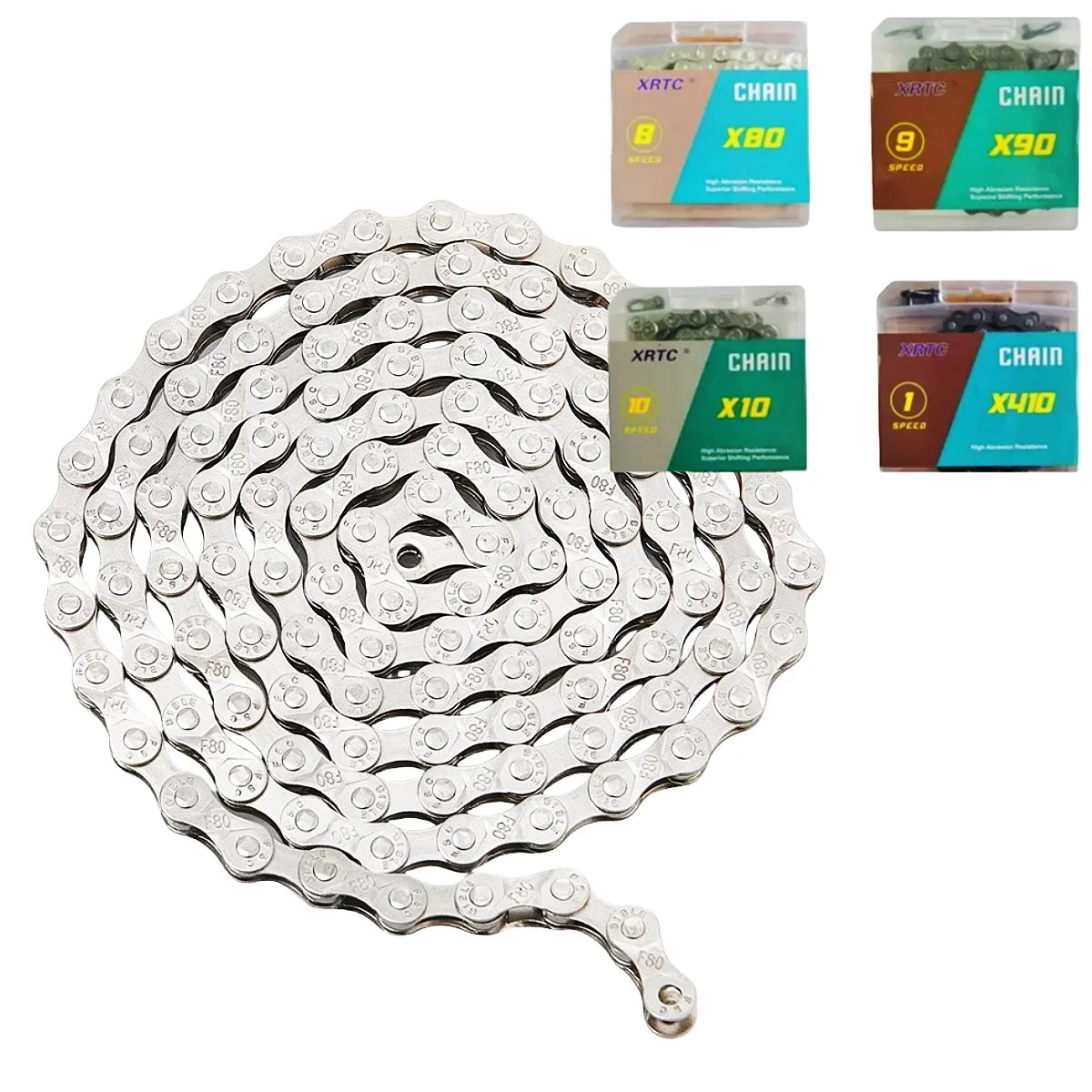 1S/6,7,8S/9S/10/11/12Speed 104L/116 L Bicycle Chains, (1/2*1/8-Inch,1/2x3/32-Inch,1/2x11/128-Inch/) fit for MTB,Road Bike Chain