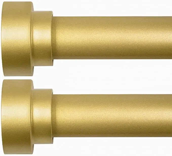 Double Curtain Rod and rails 66-120 inch  adjustable  modern Design curtain rods finals for Windows