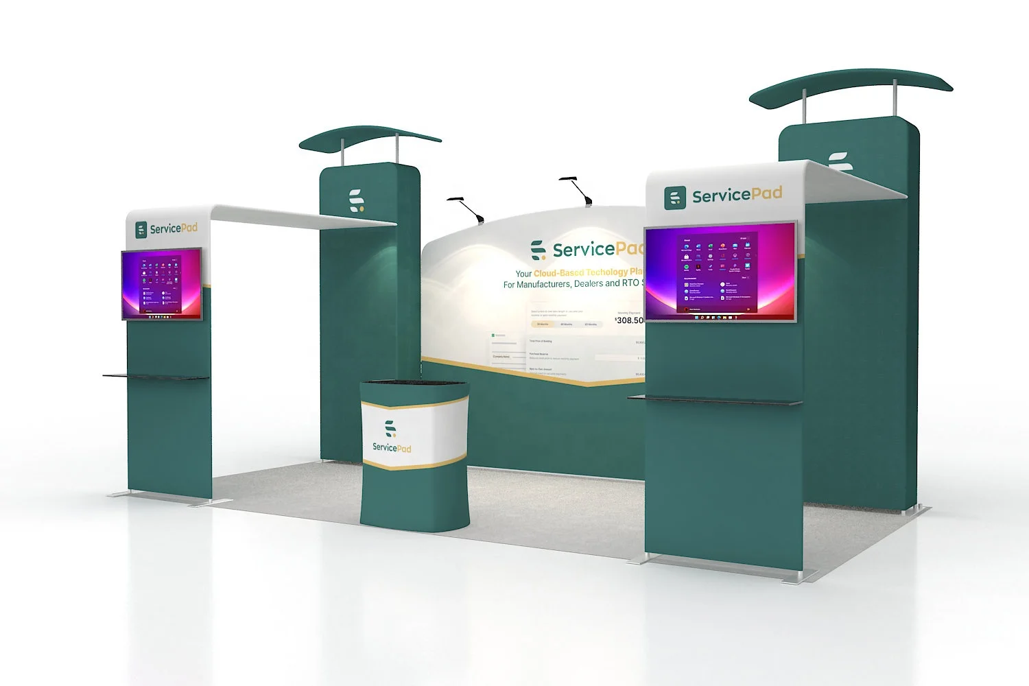 Trade Show Display Portable Stage Trade Show Booth Wedding Press Conference Backdrop Fabric Trade Show Wall