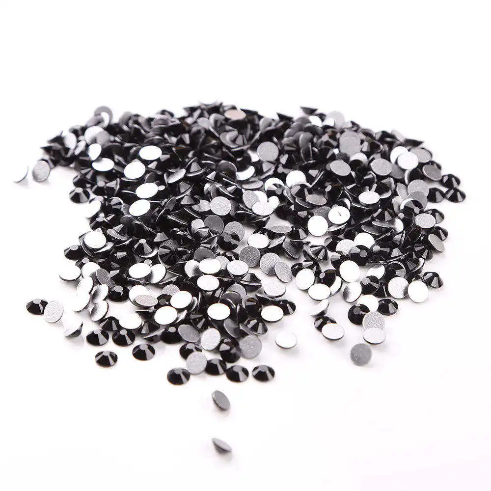 Honor of crystal ss10 High Quality Dark Hotfix Flat Back Nail Rhinestone For Nails DIY