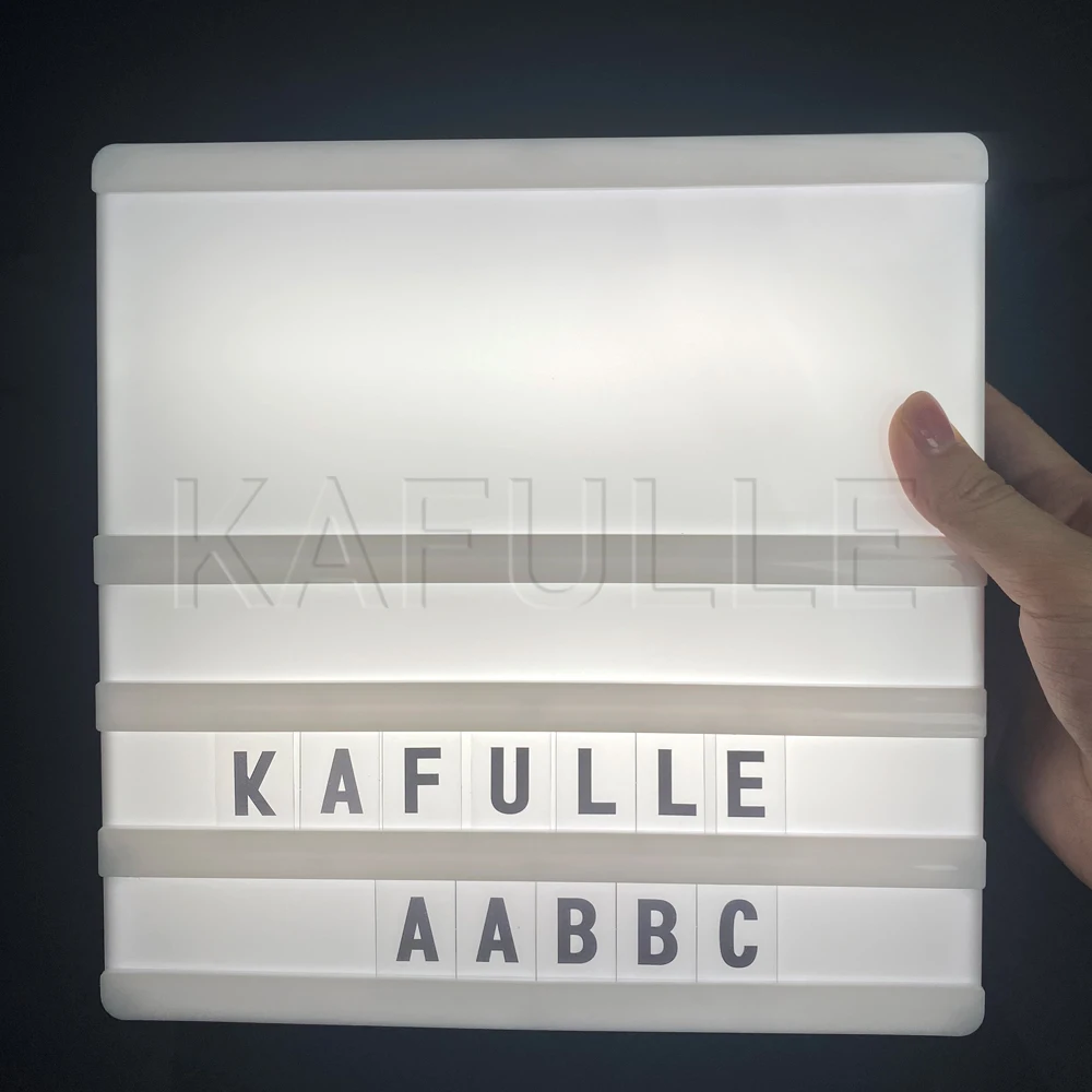 DIY Creative Cinema Light Box Light up Sign Box Message Board Letter Lamp USB Powered for Wedding Advertisement