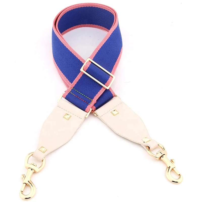 high quality adjustable shoulder bag strap fashionable colorful ribbon  guitar straps for handbags
